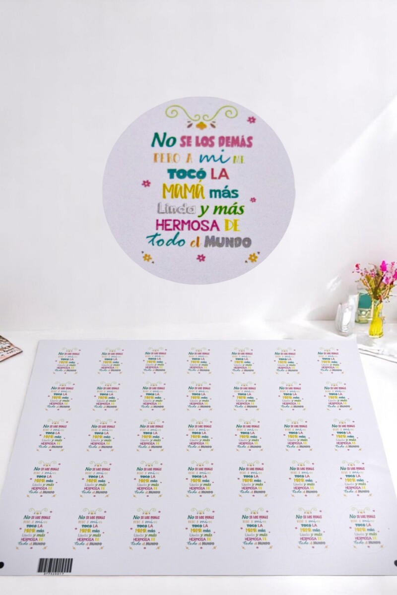 Stickers día de la madre plancha - DISEÑO 11 