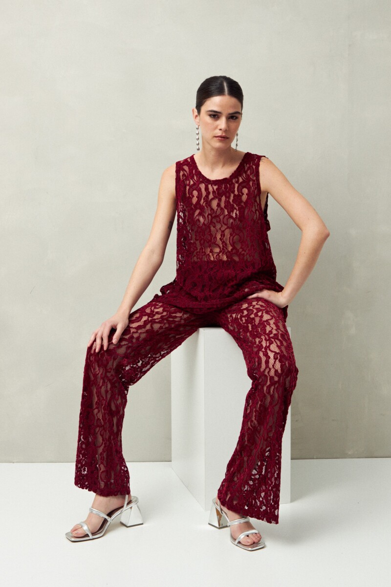 PANTALON YORGOS Bordó Merlot
