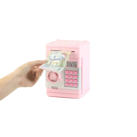 Alcancia Caja Fuerte Infantil Rosado