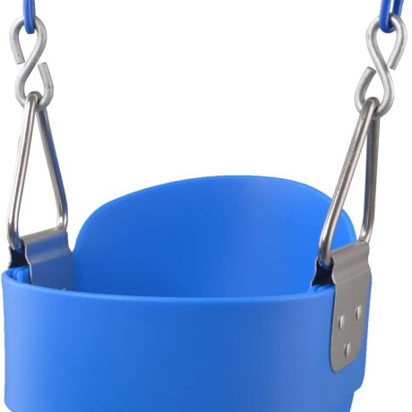 Hamaca Infantil de Goma Flexible con Respaldo Pvc X023 AZUL