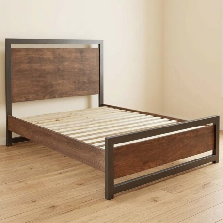 CAMA QUEEN MADERA MARRON WILLOW