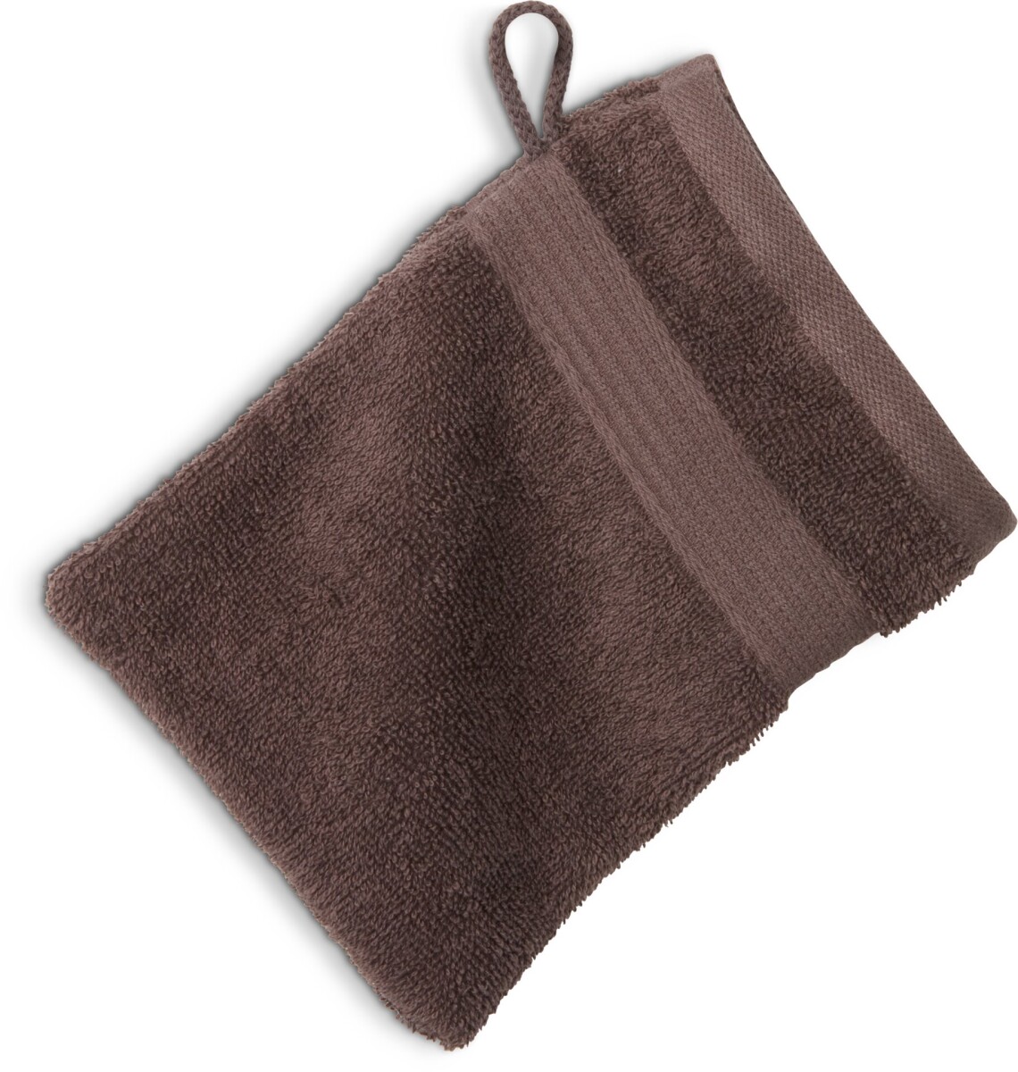 Manopla baño KARLSTAD 15x21 marrón osc 