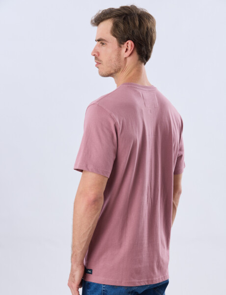 REMERA BÁSICA DE ALGODÓN Rosa Oscuro