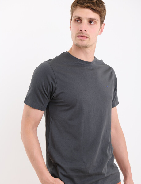 520658 T-SHIRT HARRINGTON LABEL Gris Oscuro