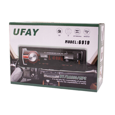 Radio Para Auto Ufay 6919 Bluetooth / USB / AUX / FM 001