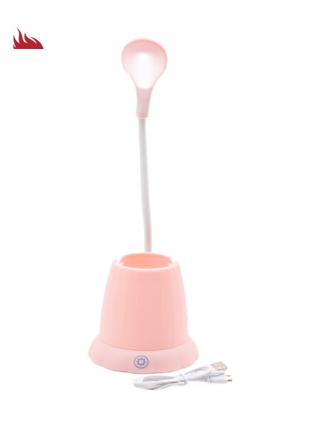 LAMPARA PARA ESCRITORIO 40CM USB ROSADO