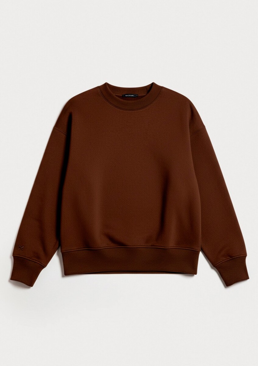 BUZO CON PUÑOS ELASTIZADOS - BEIGE 