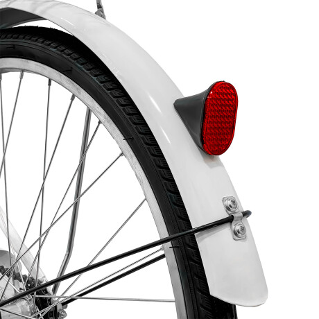 Bicicleta Paseo Expert Miami Dama Rodado 26 + Bolso + Parrilla Blanco