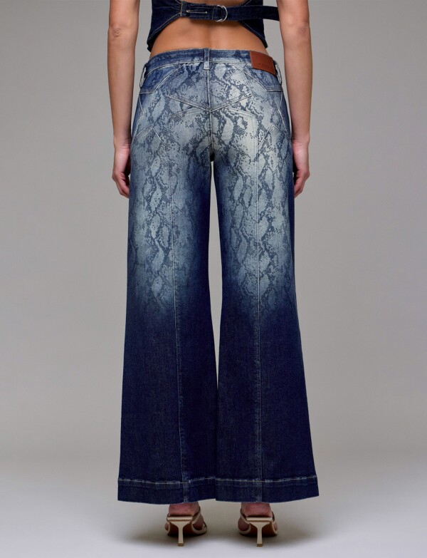 Jean Wide Leg & Estampado Serpiente JEAN