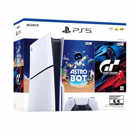 Consola SONY PlayStation 5 Slim Standard PS5 1TB + Dos Juegos - Blanca Consola SONY PlayStation 5 Slim Standard PS5 1TB + Dos Juegos - Blanca