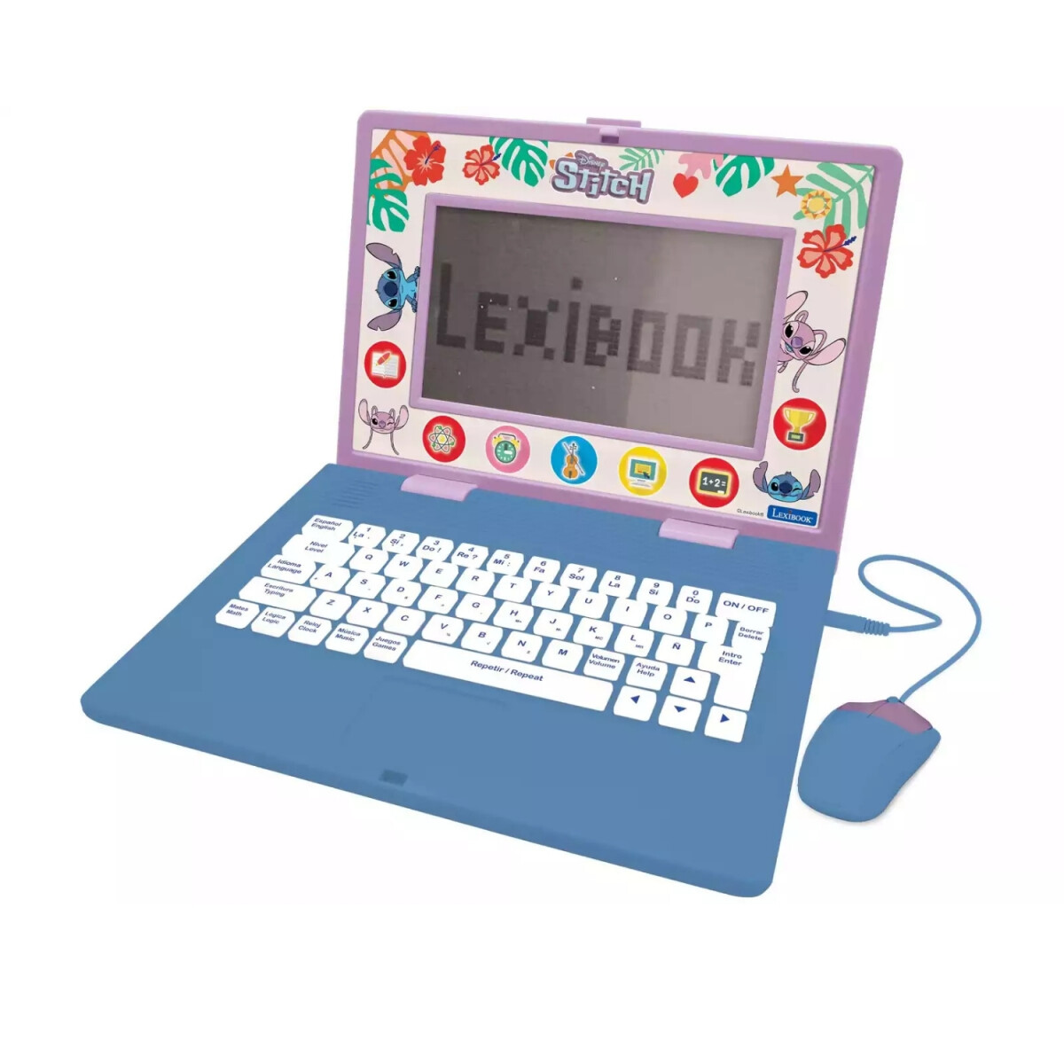 Laptop Disney Lexibook educativa bilingüe diseño Stich 