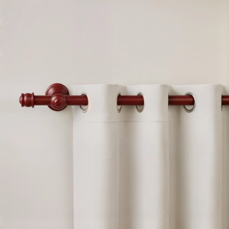 Barrote cortina de metal 2 m + 2 Soportes MOGNO