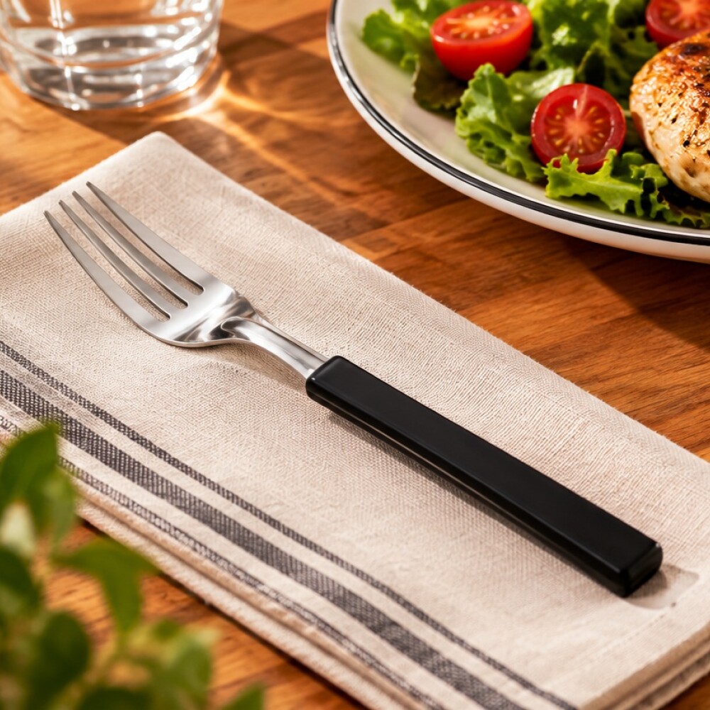 UNA Tenedor de Mesa M. Plastico Negro 83010/5 UNA Tenedor de Mesa M. Plastico Negro 83010/5