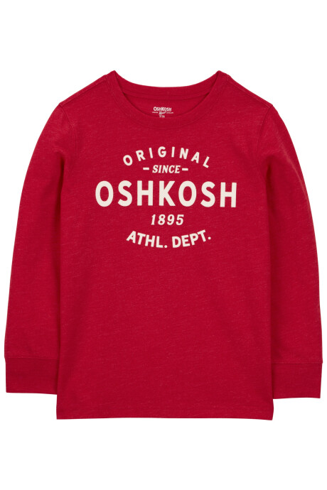 Remera de algodón, con logo, roja Remera de algodón, con logo, roja