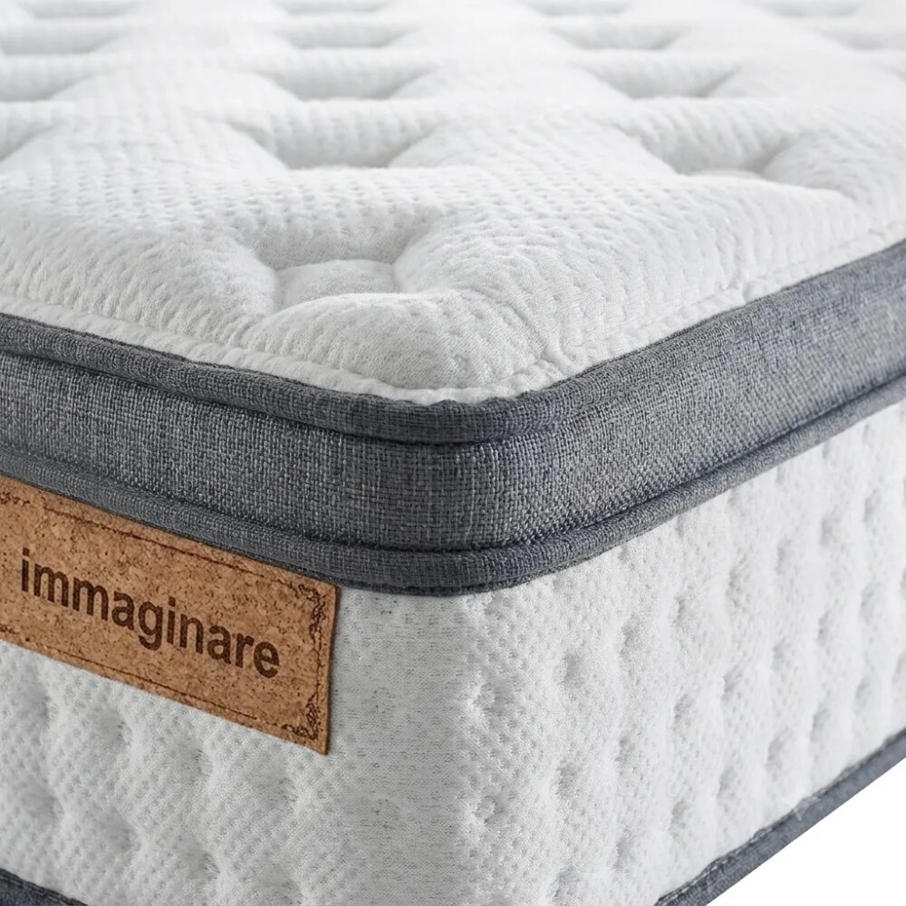 COLCHON EN CAJA DUBAI DORMITORIO HÍBRIDO RESORTES QUEEN SIZE
