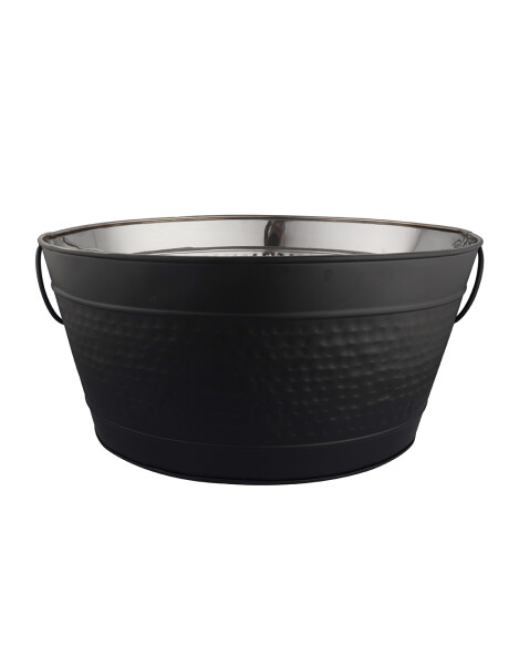 CHAMPAGNERA OVAL A.INOX 47x35x23CM EXT. NEGRO MATE CHAMPAGNERA OVAL A.INOX 47x35x23CM EXT. NEGRO MATE
