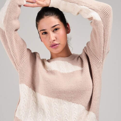 Buzo tejido Slowly Beige Off