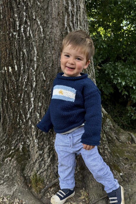 Sweater Flag Guri Argentina Azul