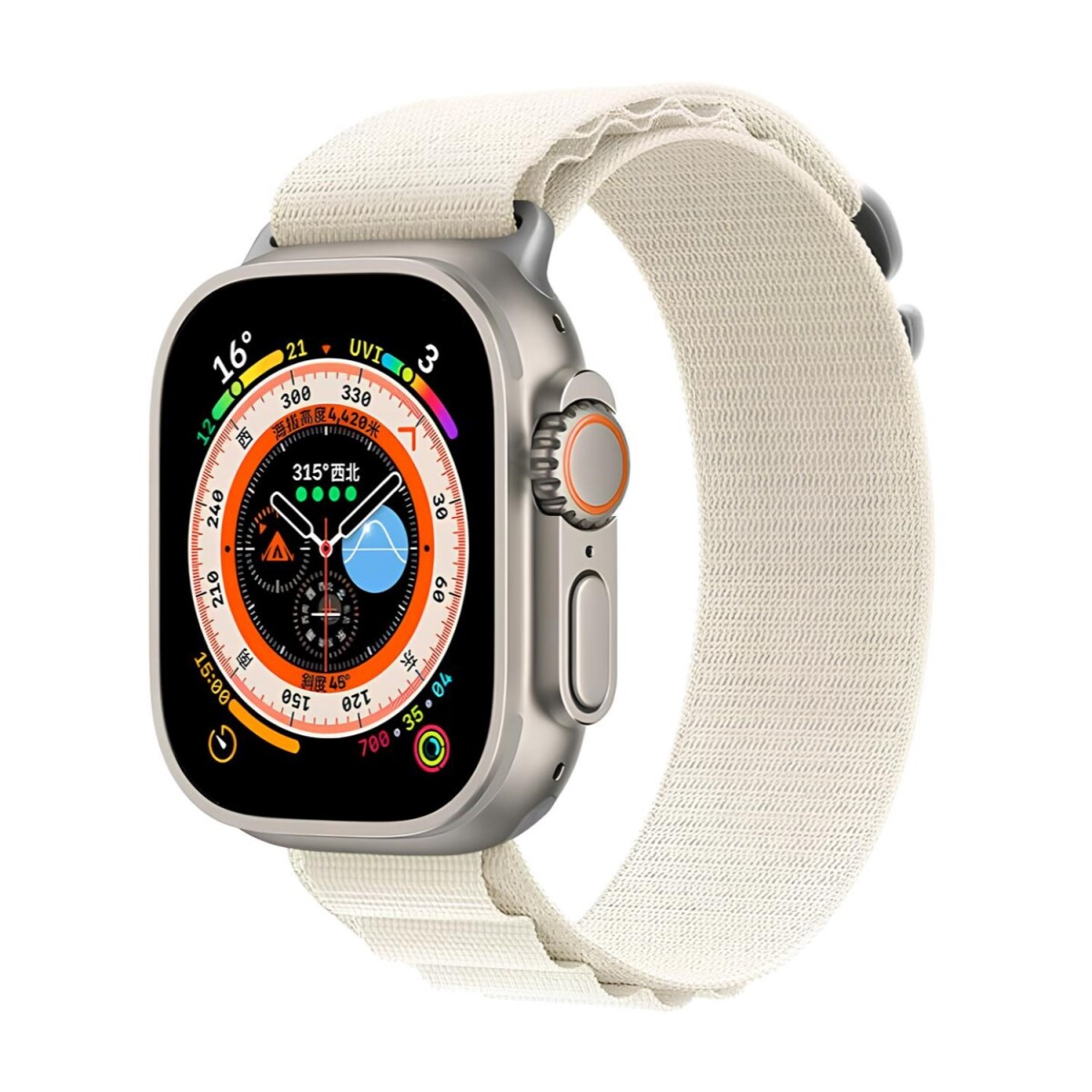 Correa Deportiva de Nylon Devia Series Braided Ajustable para Apple Watch 38mm / 40mm / 41mm White