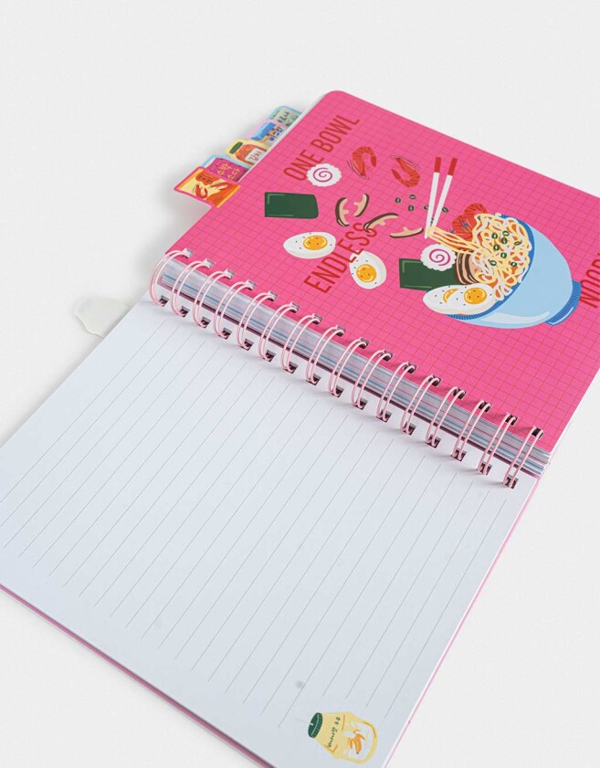 Anotadores Cuadernos y Memos Cuaderno A5 Korean Food - Combinacion Multicolor