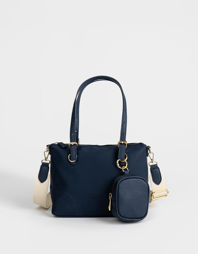 City Sport Cartera City Con Pouch - Azul Medio