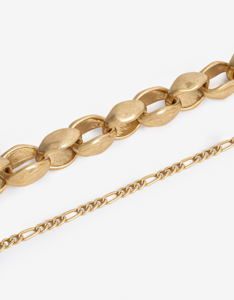 Pulseras Flexibles Sets Metal Set De Pulseras Flexibles - Dorado Oro Amarillo