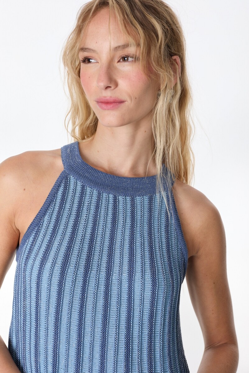 Vestido Ecos Celeste