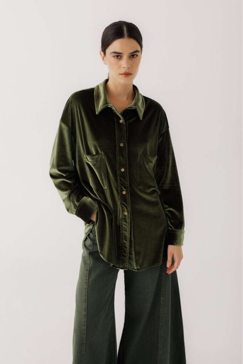 Camisa Bimba Velvet - Verde 