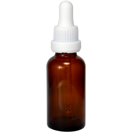 Frasco Ámbar con Tetina BLANCA 30 mL