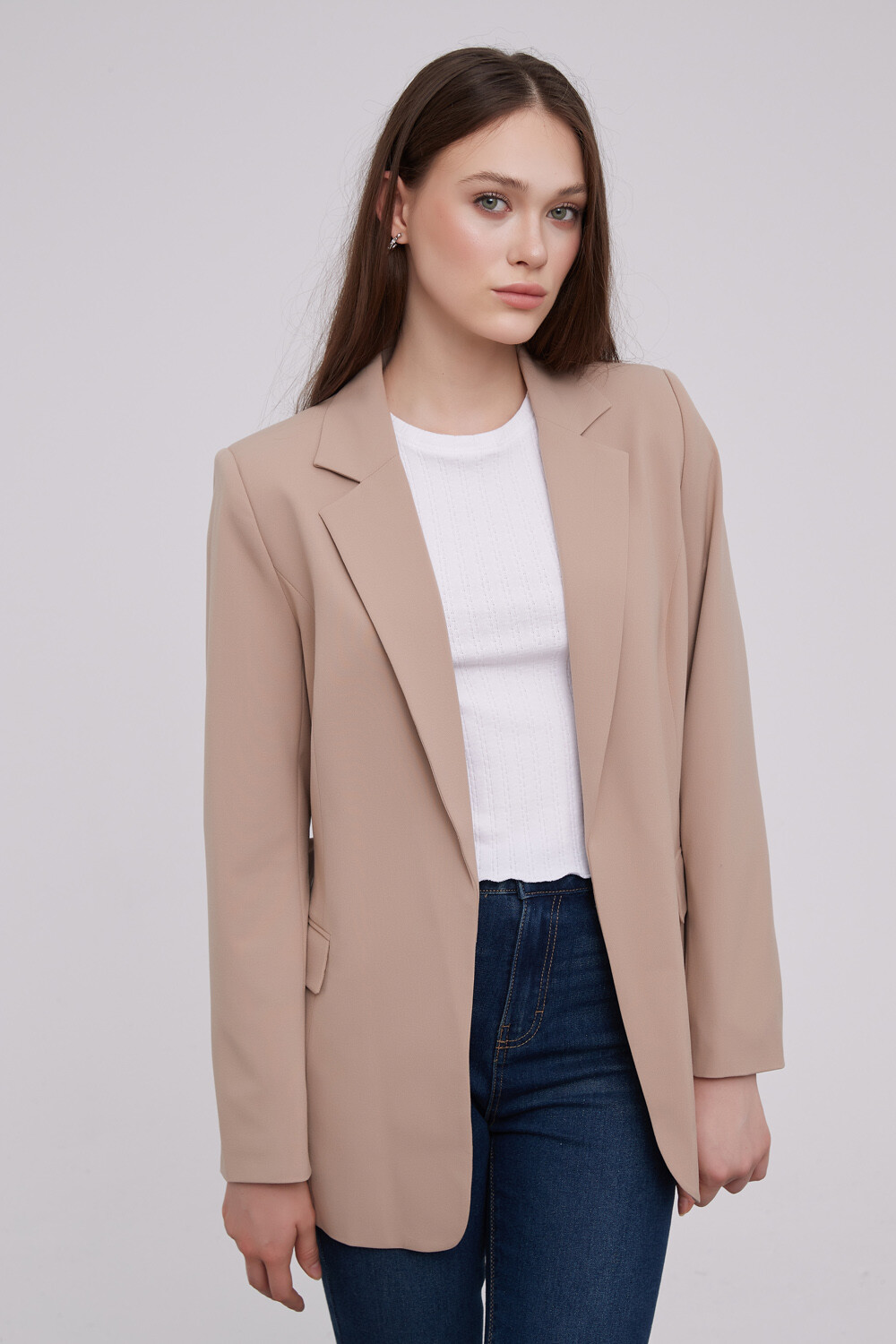 Chaqueta Ebere Beige Oscuro