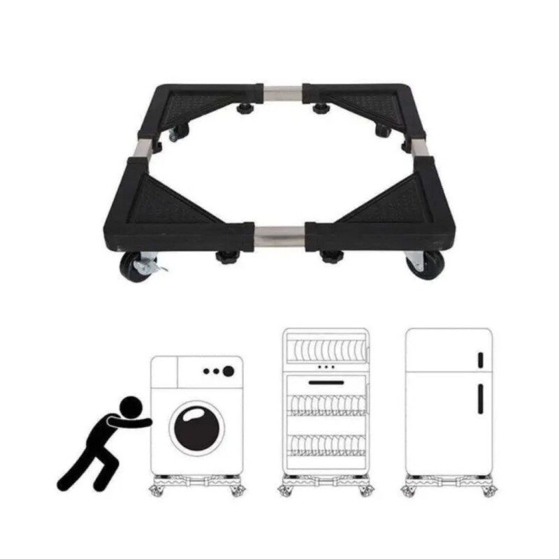 Base Ajustable Con Ruedas Soporte Heladera Cocina Lavarropa Base Ajustable Con Ruedas Soporte Heladera Cocina Lavarropa
