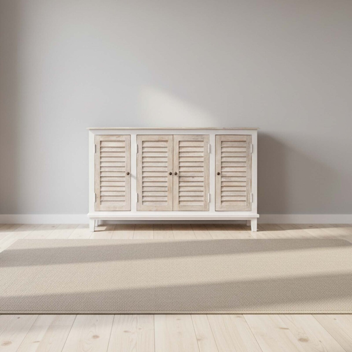 MUEBLE 4P - MADERA-DE-MANGO NATURAL-BEIGE COSTA 