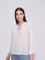 Blusa Bursas Marfil / Off White