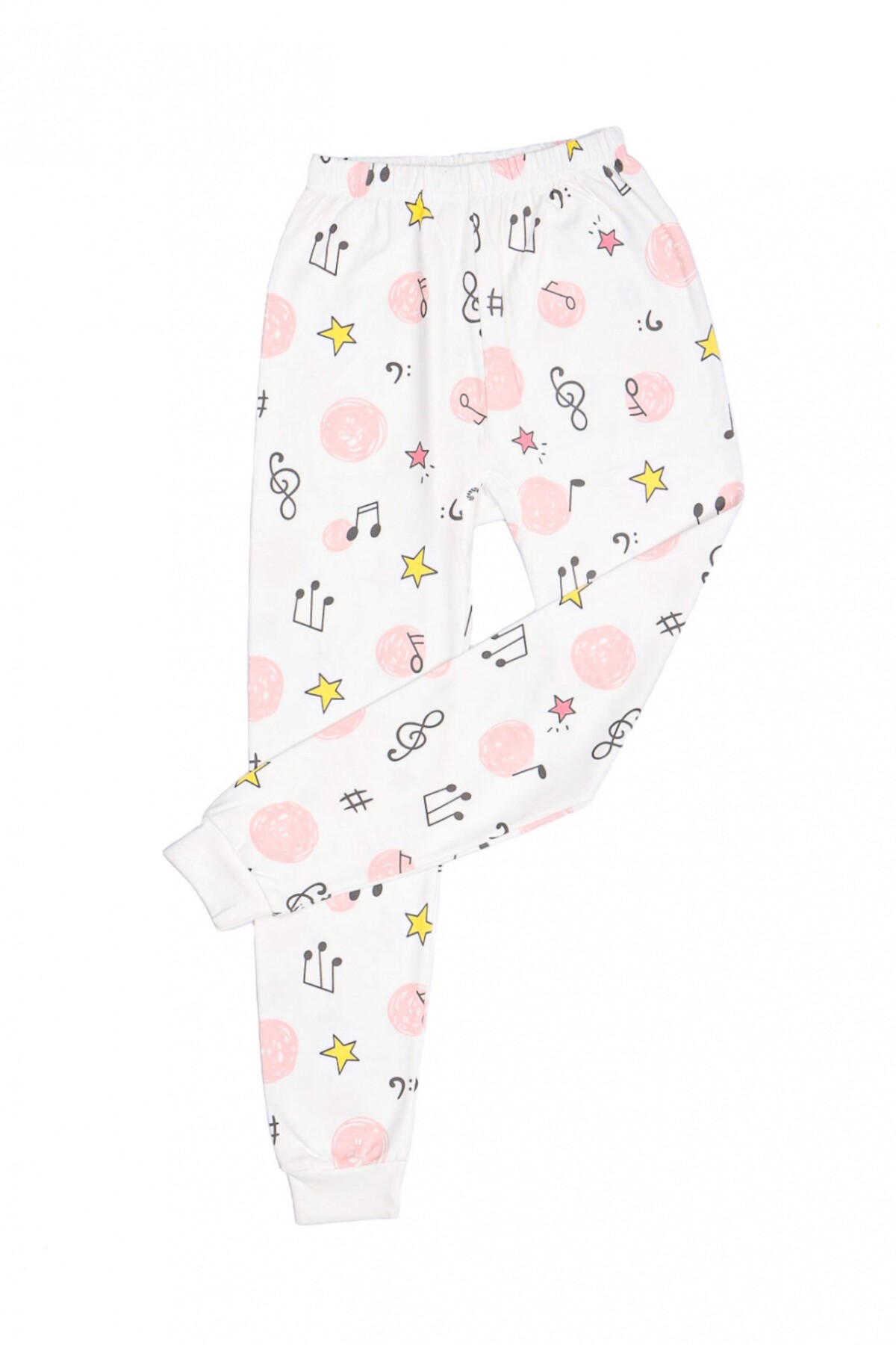 Pijama Notas Musicales Blanco