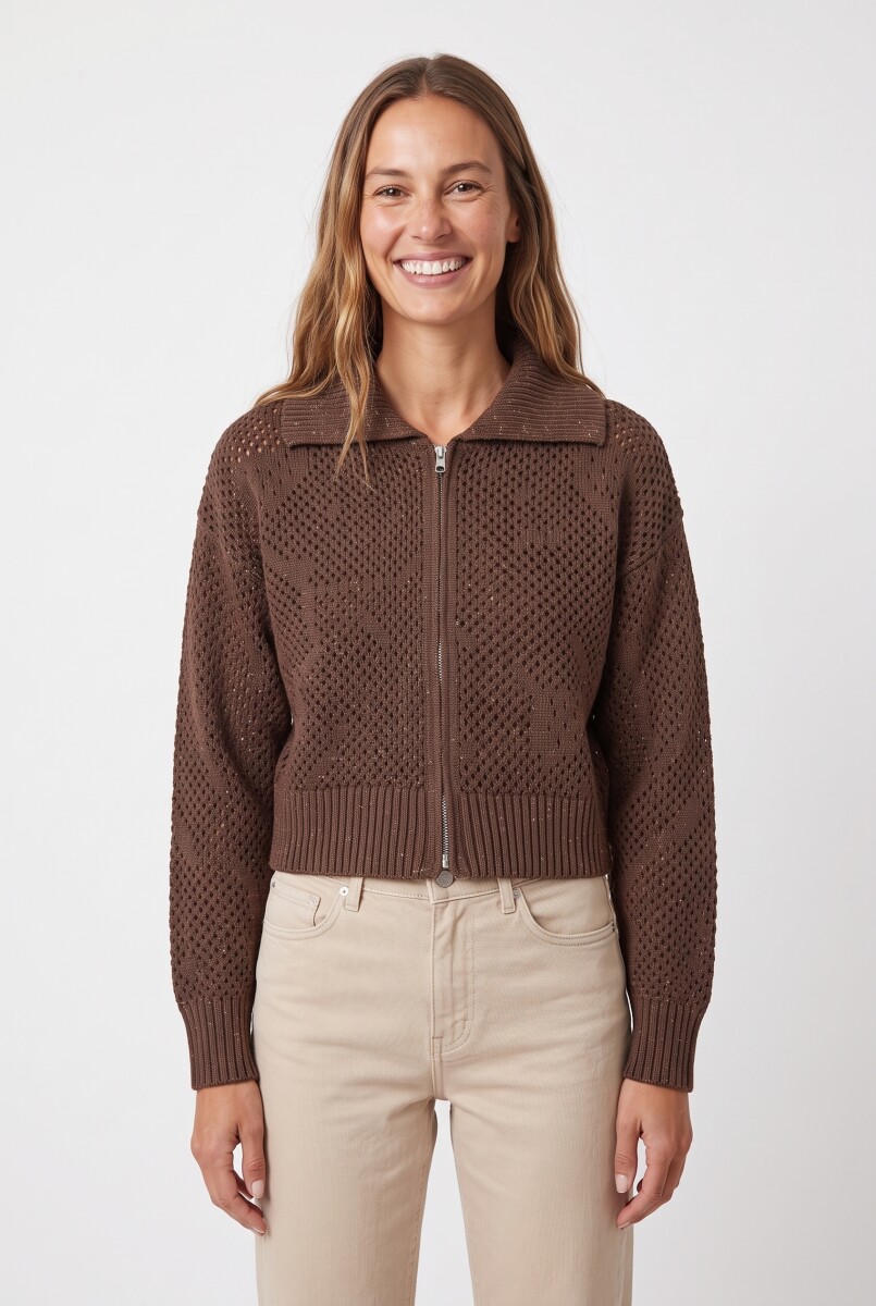 CARDIGAN PELARA - CHOCOLATE 