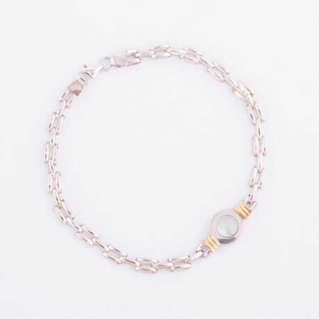 Pulsera 1 Nácar - Plata y Oro Pulsera 1 Nácar - Plata y Oro