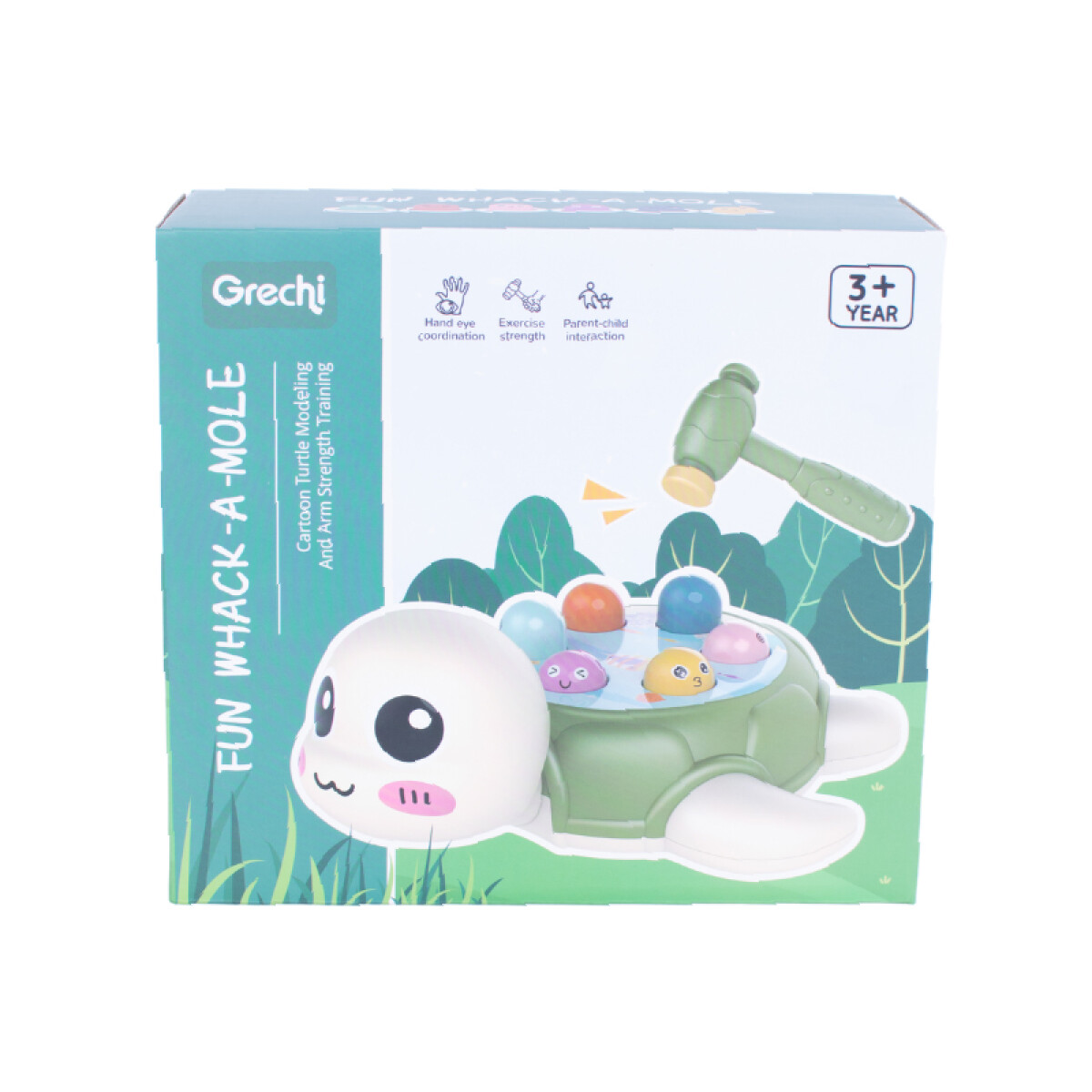 3X2 OUTLET Juego Didáctico De Golpe Tortuga 2 martillos - 3x2 Outlet Juego Didáctico De Golpe Tortuga 2 Martillos 