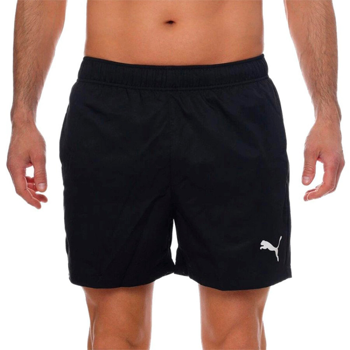 Puma Active Woven Shorts 5" - Negro-blanco 