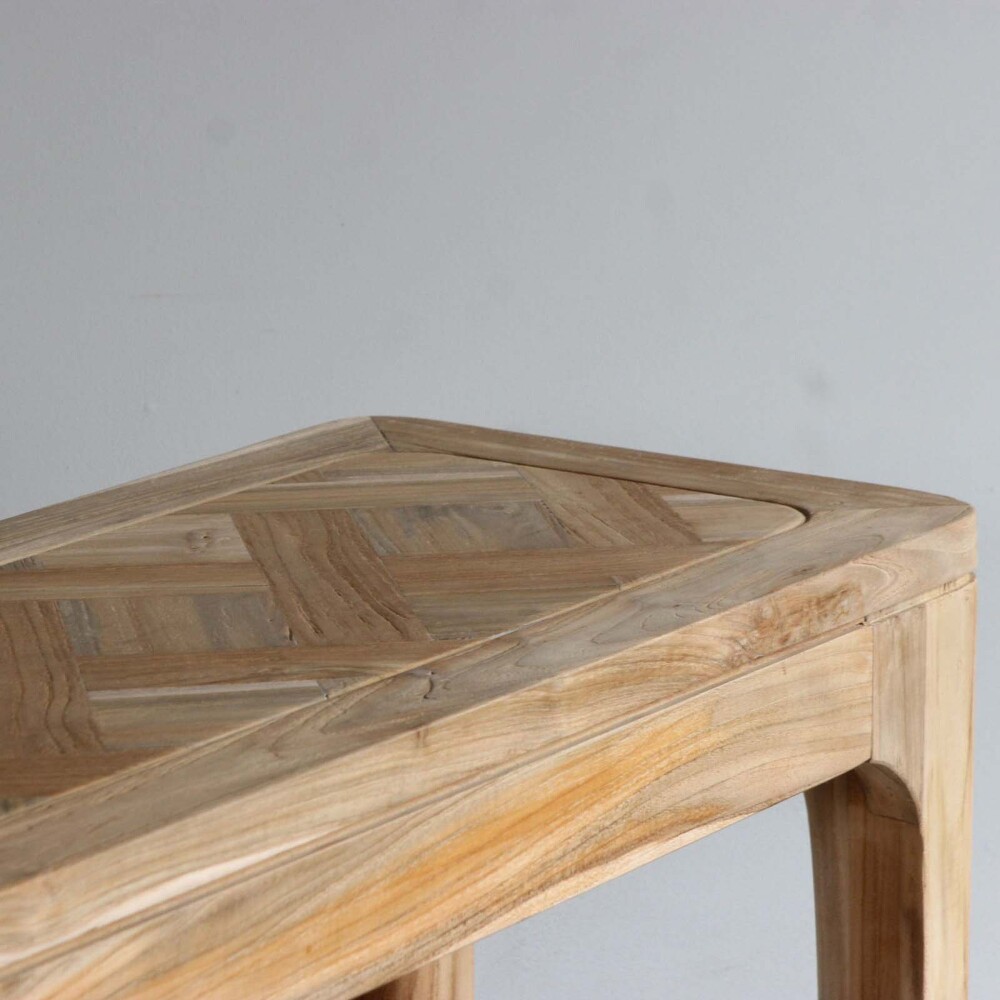 CONSOLA MADERA NATURAL-BEIGE RENÉ NATURAL