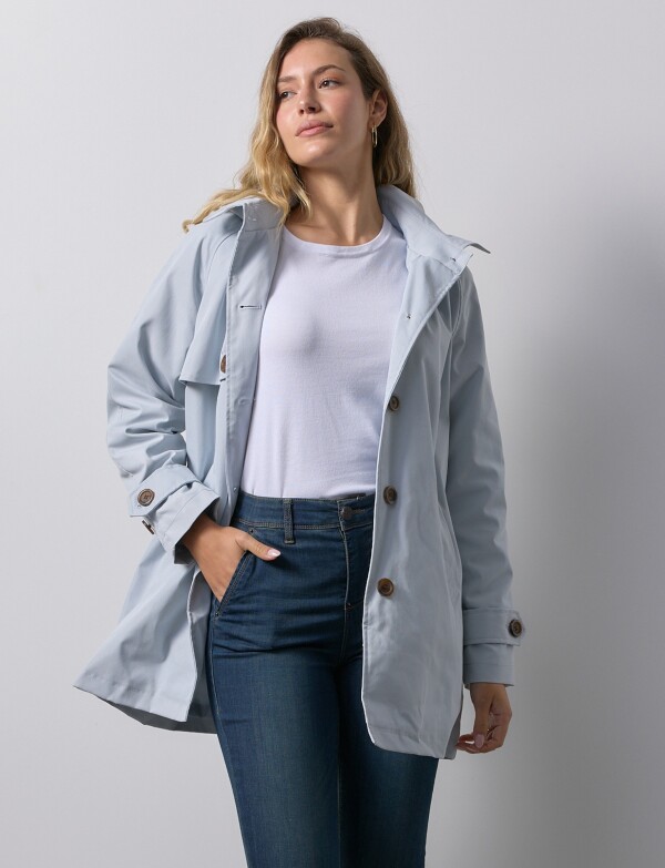Gabardina Impermeable GRIS CLARO