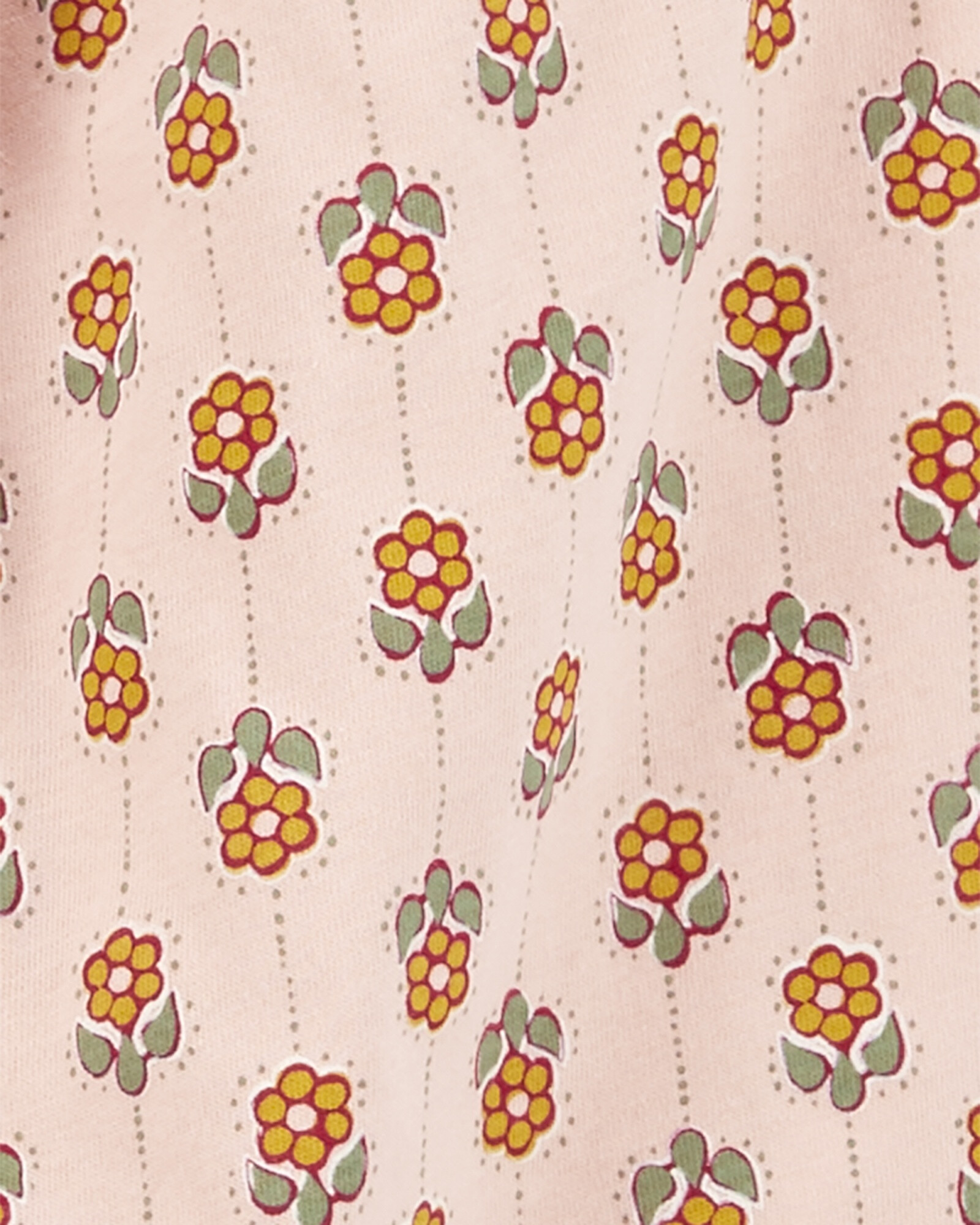 Monito de algodón con volados diseño floral Sin color