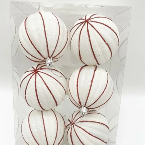 Esferas navidadeñas x 6 Fi.navi.bolas Navidad 6 Uni X 6cms Ll