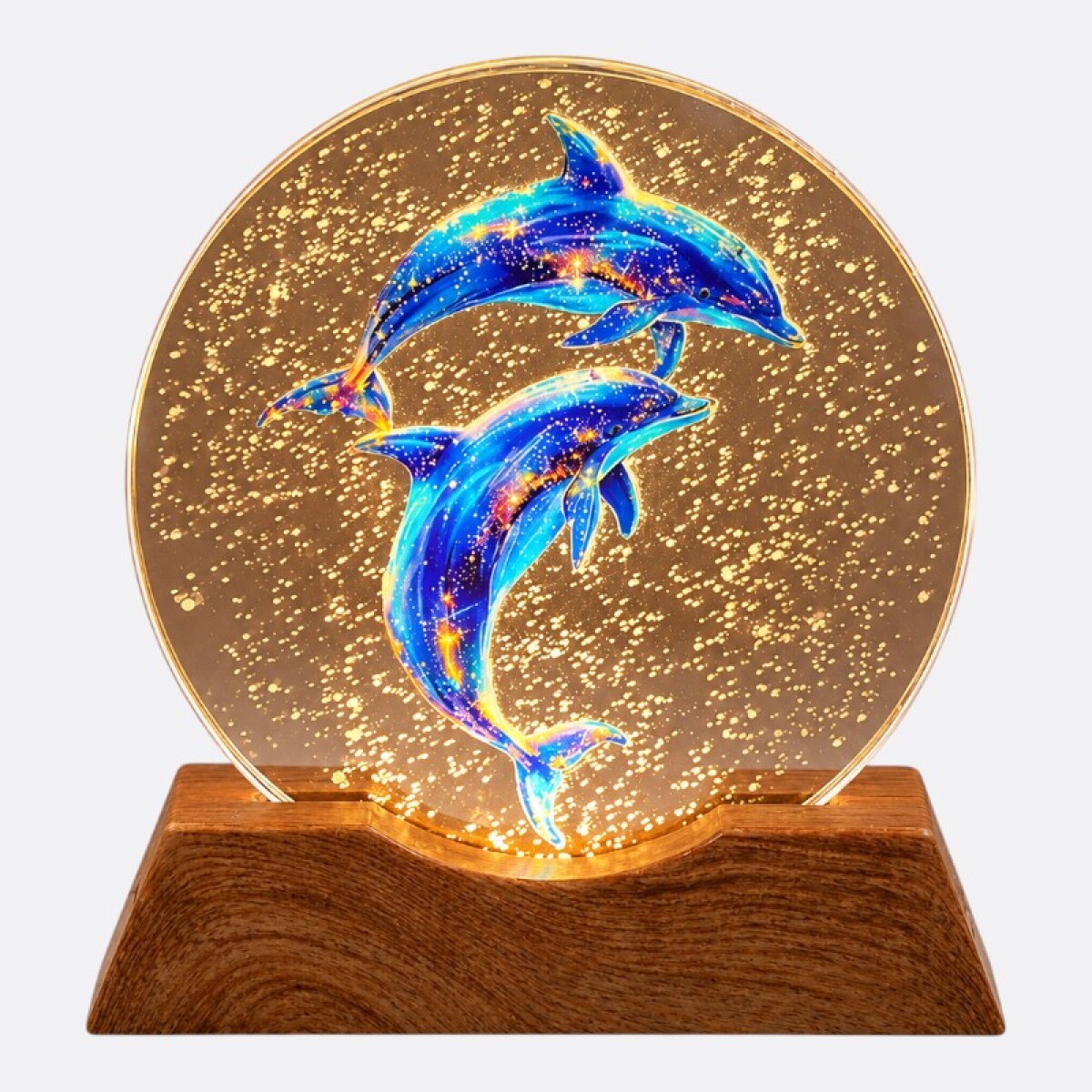 Lámpara Veladora 2D Varios Diseños - Delfines 