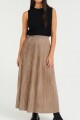 Falda Plisa Khaki