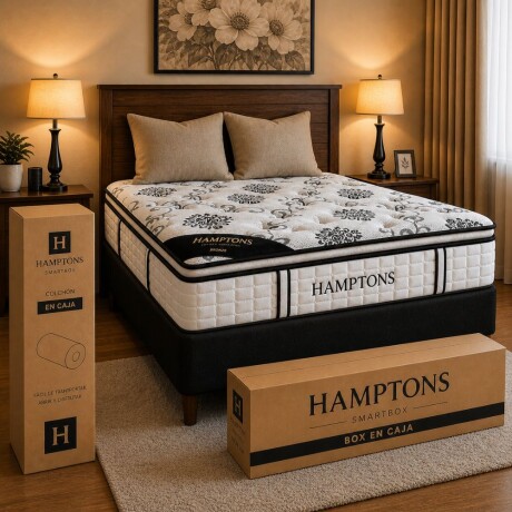 Sommier Queen HAMPTONS Hybrid Bronze Negro