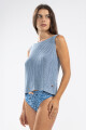 ELI KNIT TOP Celeste