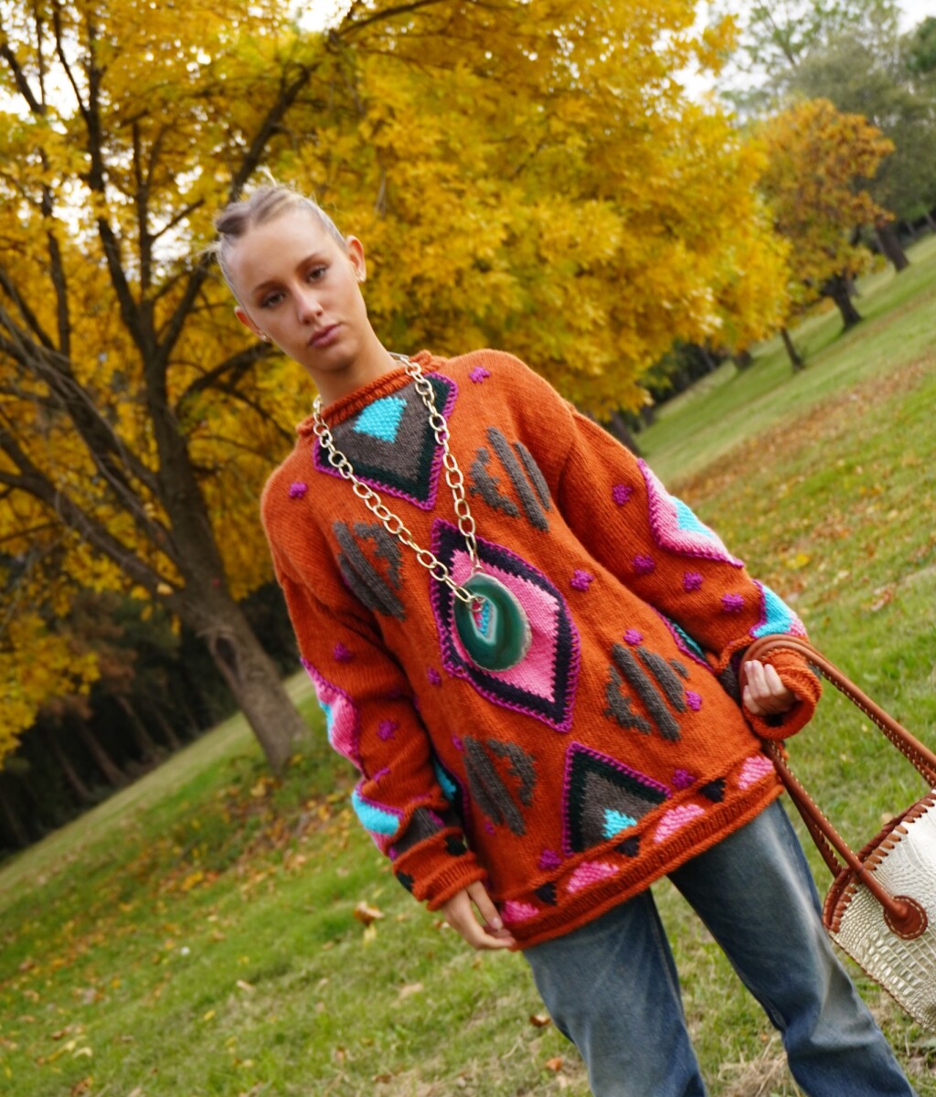 Sweater Gitano Lana - Base Terracota 