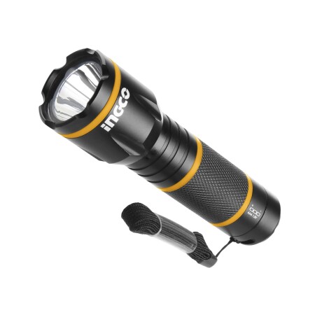 Linterna Cree Led Ingco en aluminio 135 Lumens Amarillo,Blanco