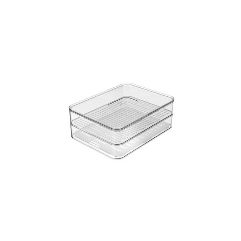 Porta Fiambres doble Caja Organizadora Multiuso Acrílico Cocina Ou Porta Fiambres Doble Caja Organizadora Multiuso Acrílico Cocina Ou