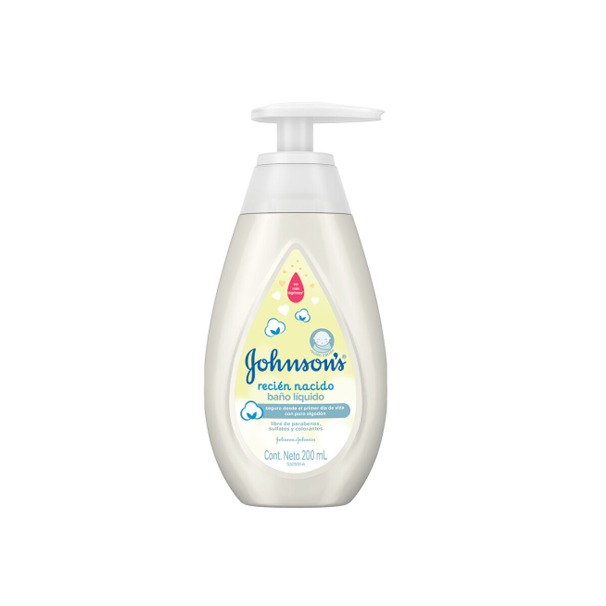 Jabón De Baño Líquido Johnson's Baby Para Recién Nacido 200 Ml 